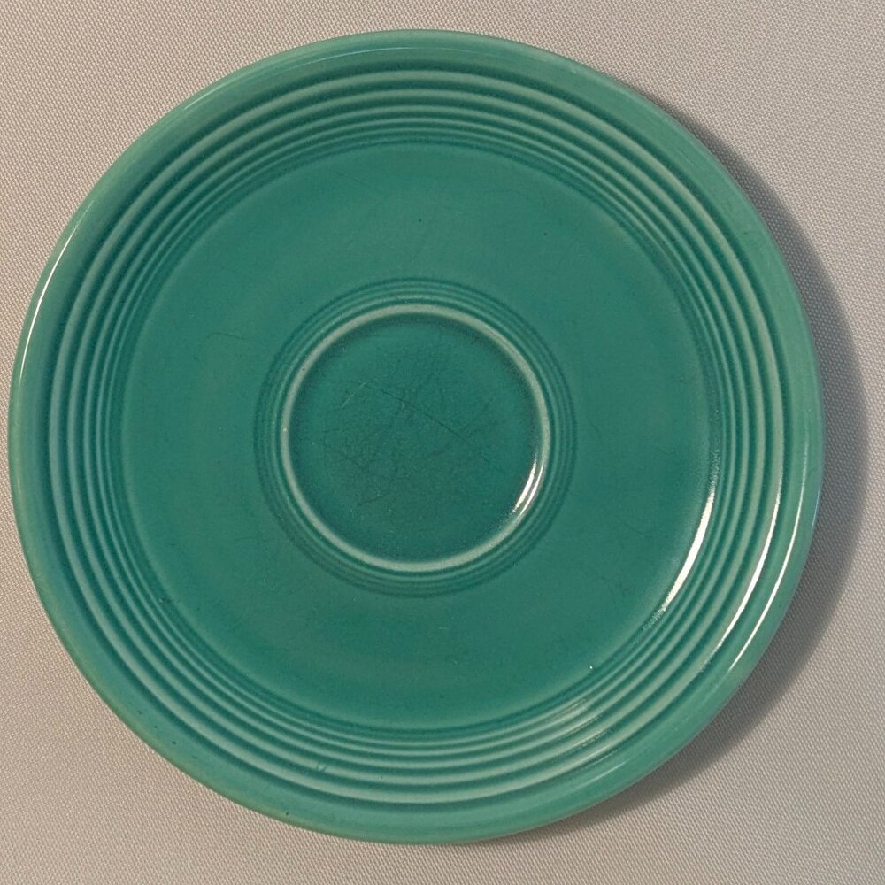Vintage Fiesta Original Green Saucer, Homer Laughlin 1936-1959